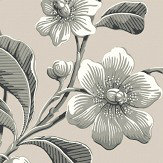 Broadwick St Wallpaper - Black - by Little Greene. Click for more details and a description.