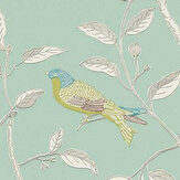 Papier peint Finches - Œuf de canard - Sanderson. Cliquez pour en savoir plus et lire la description.