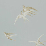 Swallows Wallpaper - Grey - by Sanderson. Click for more details and a description.