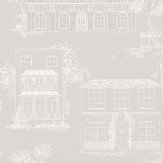 Hampstead Cool Grey Wallpaper - by Little Greene. Click for more details and a description.