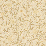 Scroll Wallpaper - Beige / Brown / Cream - by Morris. Click for more details and a description.