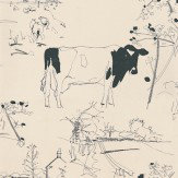 Countryside Toile Wallpaper - Blue / Off White - by Belynda Sharples. Click for more details and a description.