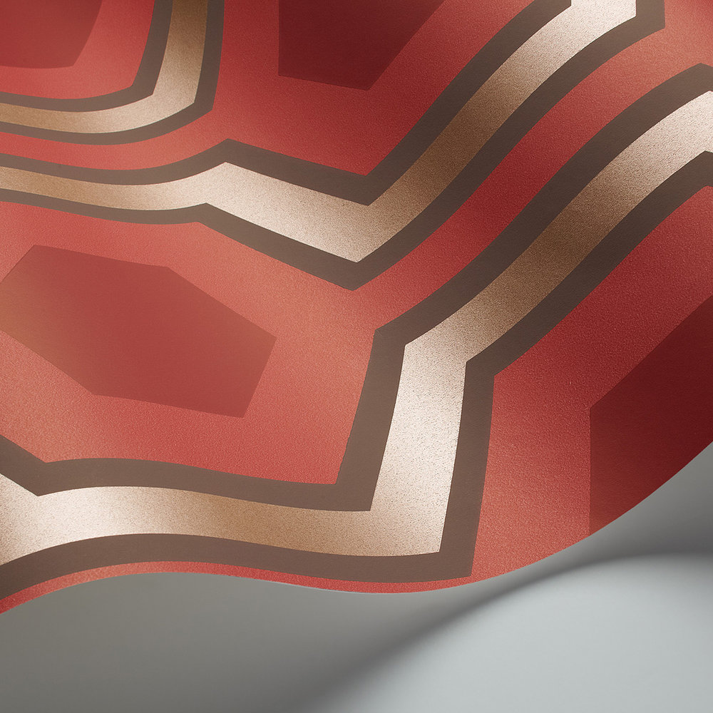 Hicks Grand Wallpaper - Red - by Cole & Son