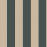 Spalding Stripe Wallpaper - Navy / Sand - by Ralph Lauren. Click for more details and a description.