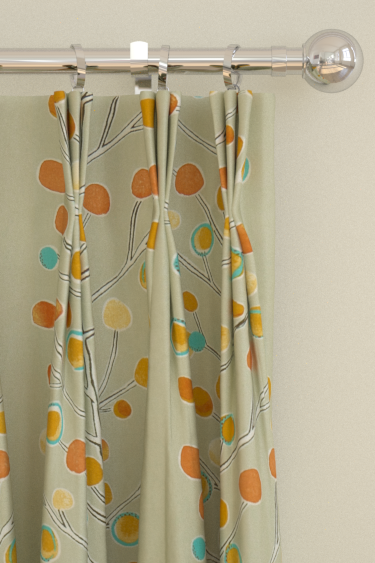 Berry Tree Curtains - Orange / Blue / Yellow - by Scion. Click for more details and a description.