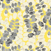 Lunaria Fabric - Cream/ Sunflower/ Gull  - by Scion. Click for more details and a description.