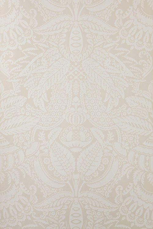 Orangerie Wallpaper - White / Cream - by Farrow & Ball