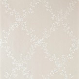 Toile Trellis Wallpaper - White / Taupe - by Farrow & Ball. Click for more details and a description.