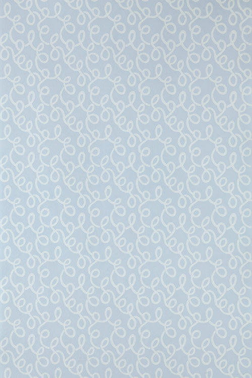 Vermicelli Wallpaper - Pale Blue - by Farrow & Ball