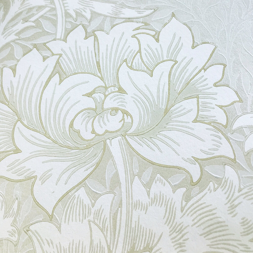 Chrysanthemum Wallpaper - Chalk - by Morris