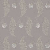 Rosslyn Wallpaper - Dusky Purple / Metallic Silver - by Farrow & Ball. Click for more details and a description.