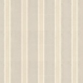 Block Print Stripe Wallpaper - Stone / Off White / Grey - by Farrow & Ball. Click for more details and a description.