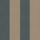 Broad Stripe Wallpaper - Brown / Black - by Farrow & Ball. Click for more details and a description.