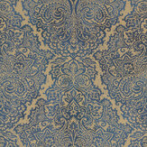 Aurelia Wallpaper - Sapphire / Gold - by Harlequin. Click for more details and a description.