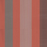 Papier peint Chromatic Stripe - Rouge / marron / gris - Farrow & Ball. Cliquez pour en savoir plus et lire la description.