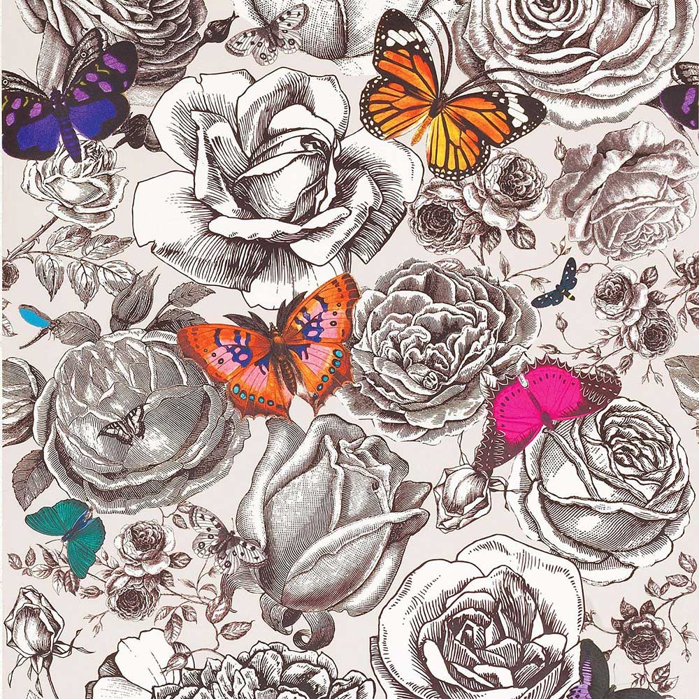 Papier peint Butterfly Garden - Original Multi - Osborne & Little