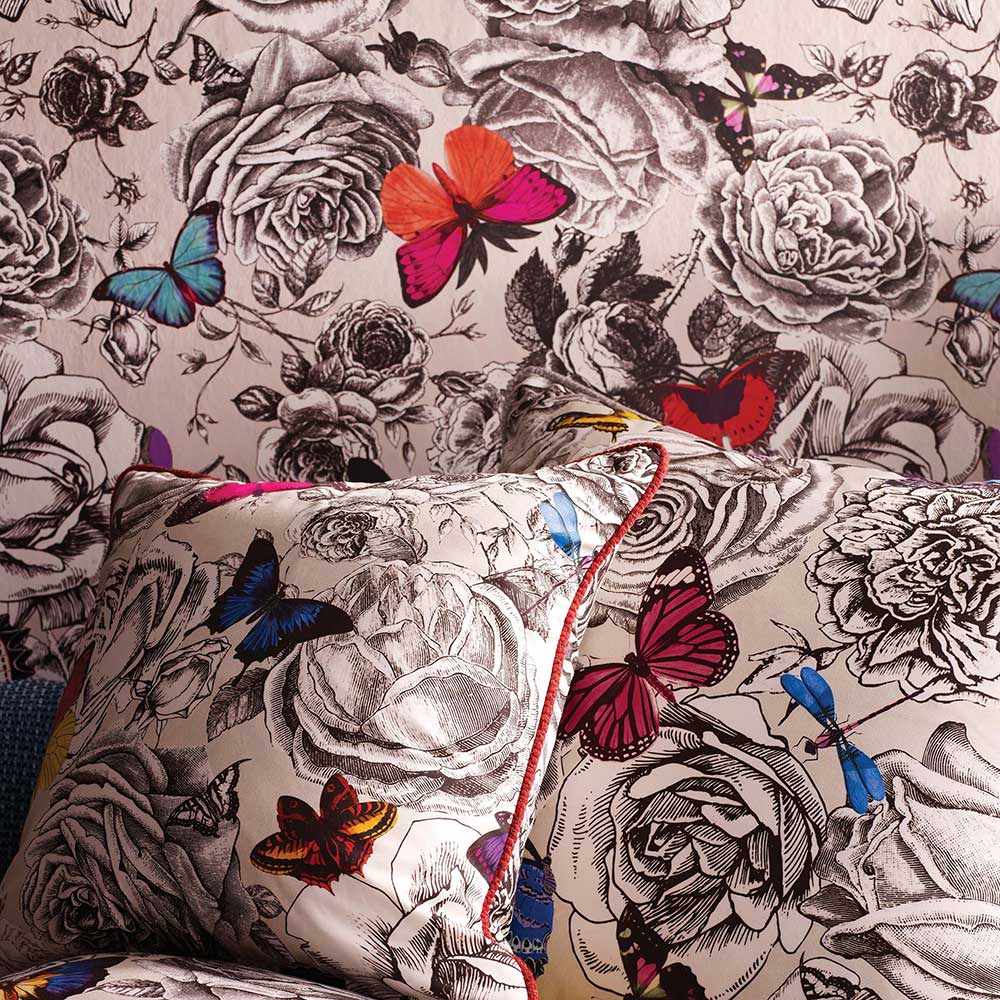 Butterfly Garden Wallpaper - Original Multi - by Osborne & Little