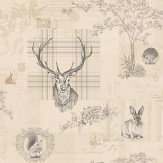 Richmond Wallpaper - Charcoal / Beige - by Albany. Click for more details and a description.