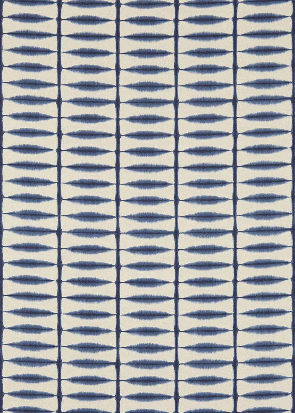 Shibori Fabric - Indigo/ Linen - by Scion