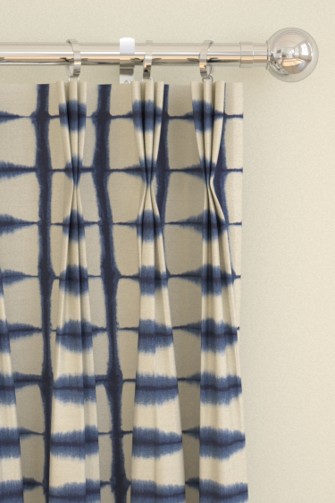 Shibori Curtains - Indigo/ Linen - by Scion. Click for more details and a description.