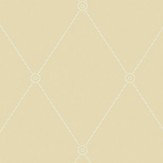 Large Georgian Rope Trellis  Wallpaper - Straw - by Cole & Son. Click for more details and a description.