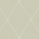 Large Georgian Rope Trellis  Wallpaper - Olive - by Cole & Son. Click for more details and a description.