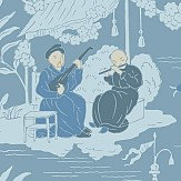 Chinese Toile  Wallpaper - Blue - by Cole & Son. Click for more details and a description.