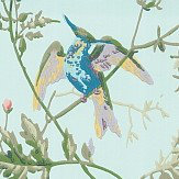 Hummingbirds  Wallpaper - Blue Multi-Colour - by Cole & Son. Click for more details and a description.