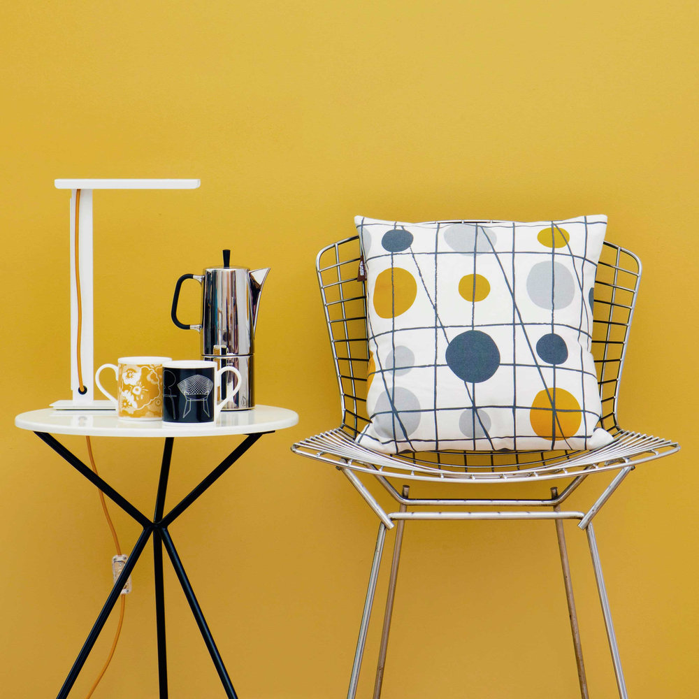 Pavilion  Cushion - Mustard - by Mini Moderns