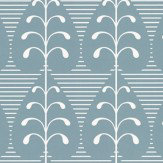 Golden Leaf  Wallpaper - Sea Green - by Layla Faye. Click for more details and a description.