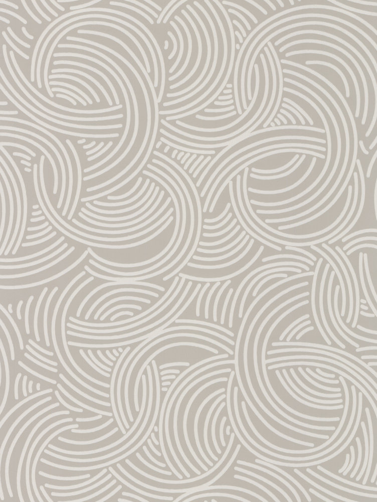 Tourbillon  Wallpaper - Grey - by Farrow & Ball