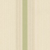 Cavendish Stripe Wallpaper - Brush Green - by Little Greene. Click for more details and a description.