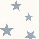 Stars Wallpaper - Blue / White - by Hibou Home. Click for more details and a description.