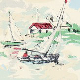 Papier peint Sail Away - Vert océan - Sanderson. Cliquez pour en savoir plus et lire la description.