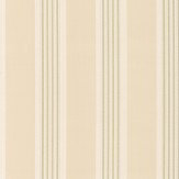 Tealby Stripe Wallpaper - Beige / Green - by Colefax and Fowler. Click for more details and a description.
