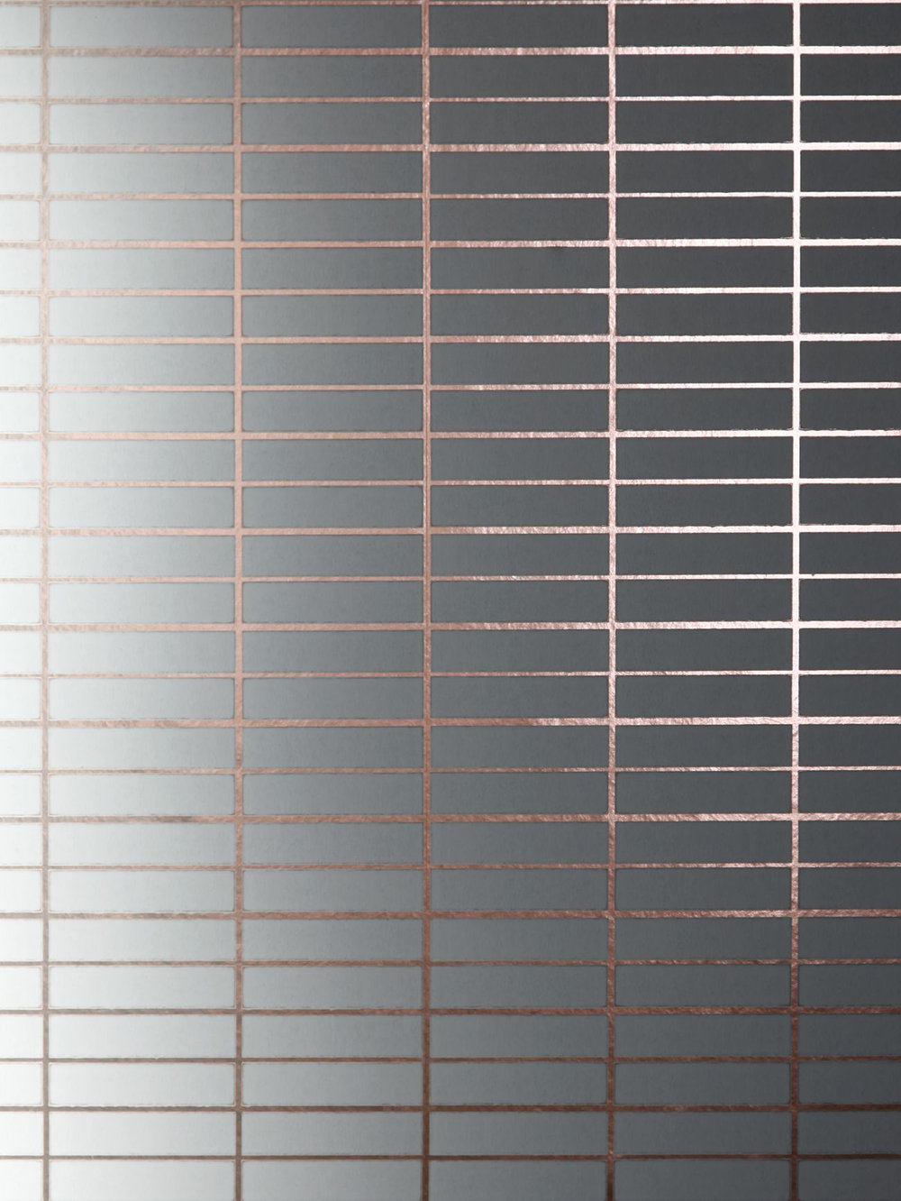 Grid  Wallpaper - Copper Rose / White - by Erica Wakerly