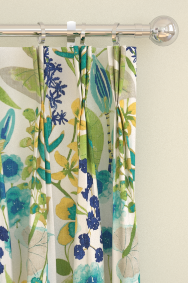 Nalina Curtains - Zest/Lagoon/Gooseberry - by Harlequin. Click for more details and a description.