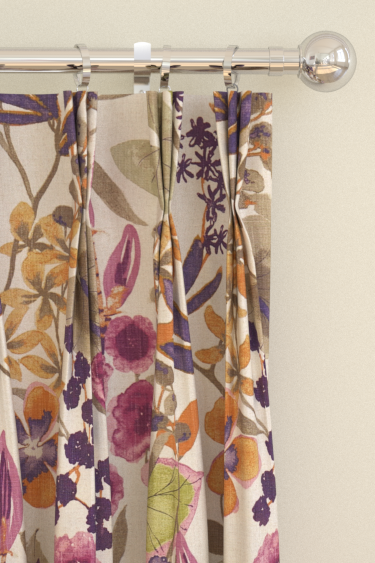 Nalina Curtains - Loganberry/Raspberry/Apricot - by Harlequin. Click for more details and a description.