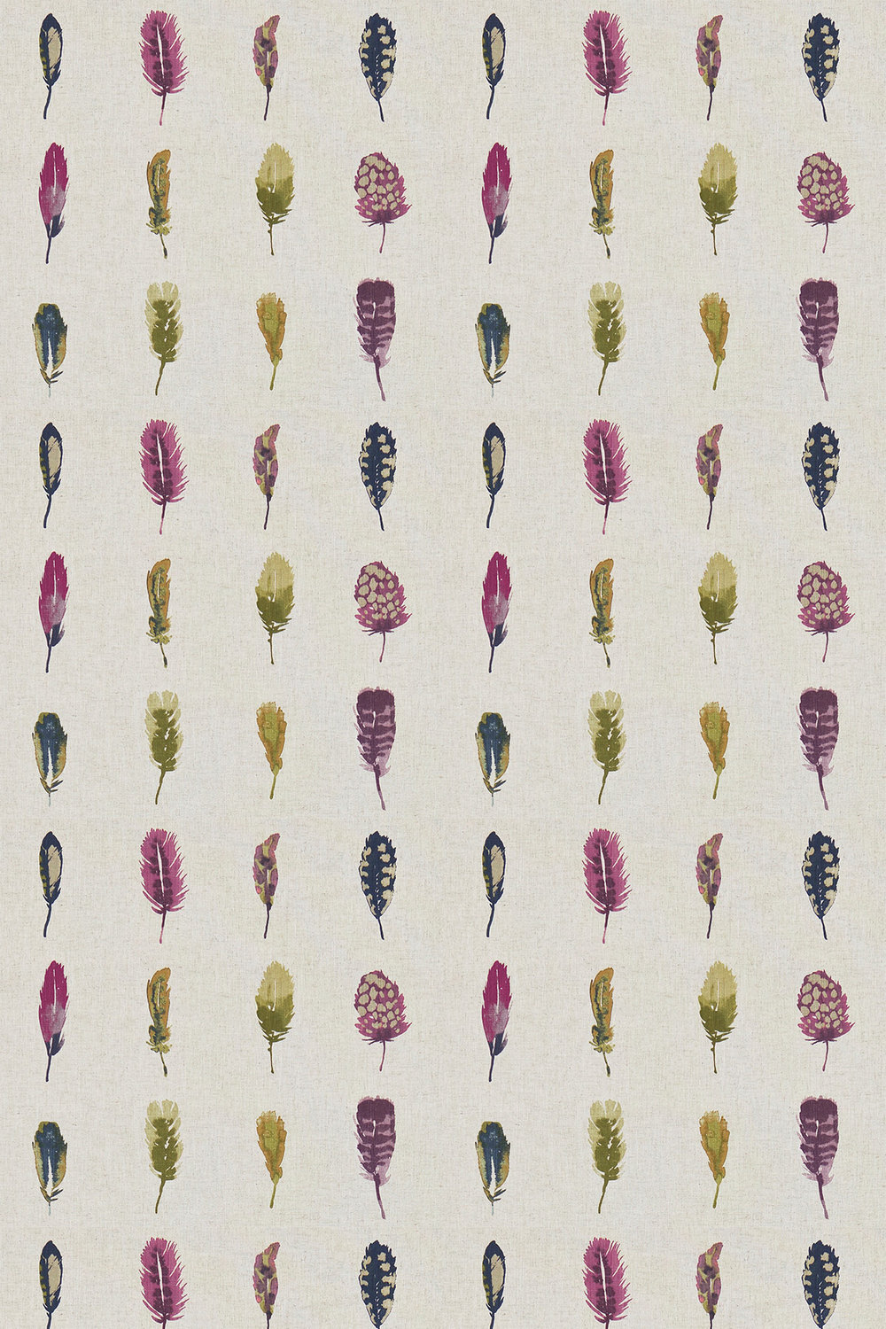 Limosa Fabric - Loganberry/Raspberry/Olive - by Harlequin