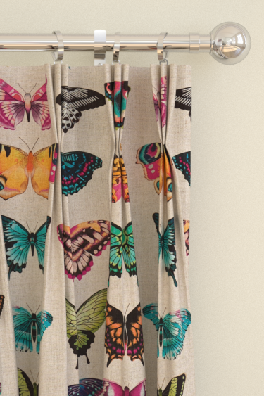 Papilio Curtains - Flamingo/Papaya/Loganberry - by Harlequin. Click for more details and a description.