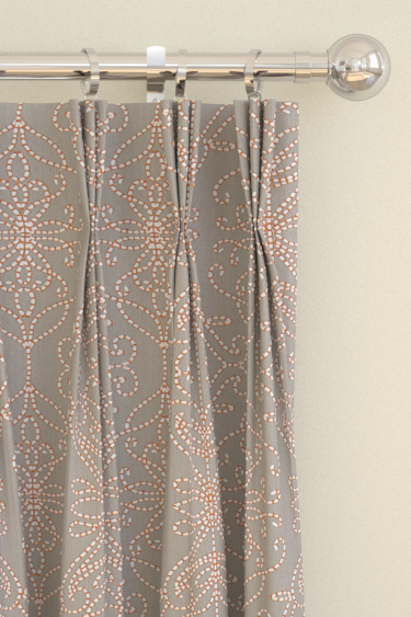 Java Curtains - Stone / Papaya - by Harlequin. Click for more details and a description.