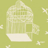 Our Adventure Wallpaper - Afternoon Green - by Mini Moderns. Click for more details and a description.