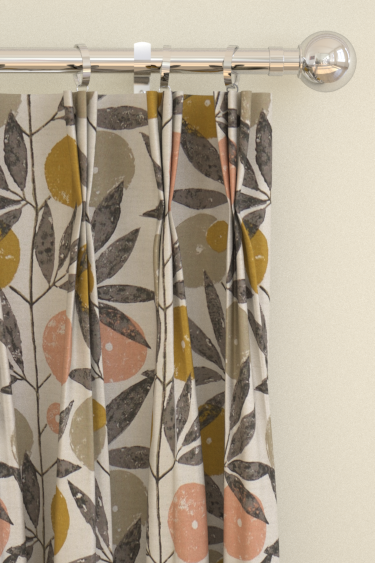 Blomma Curtains - Toffee, Blush and Putty - by Scion. Click for more details and a description.