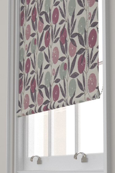 Blomma Blind - Heather, Damson and Stone - by Scion. Click for more details and a description.