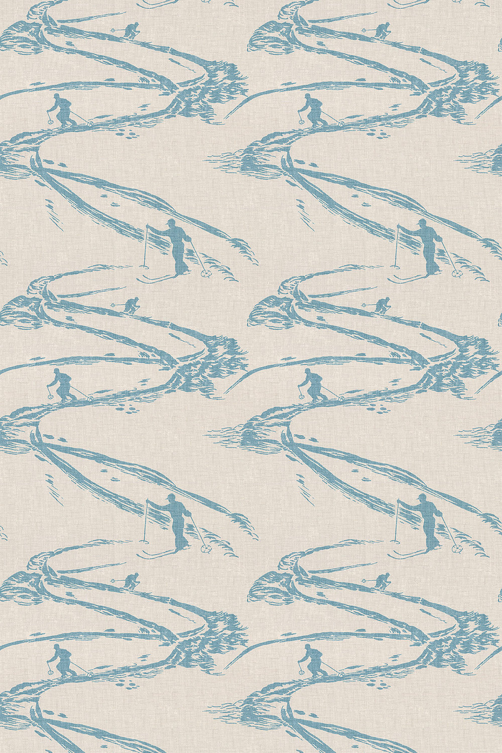 Aviemore Fabric - Turquoise - by Brewers Home