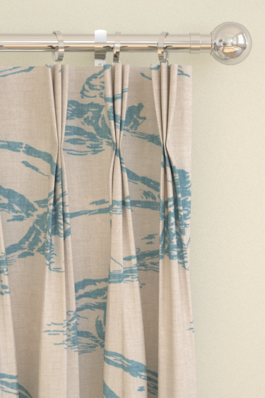 Aviemore Curtains - Turquoise - by Brewers Home. Click for more details and a description.