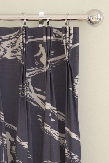 Aviemore Curtains - Navy - by Brewers Home. Click for more details and a description.