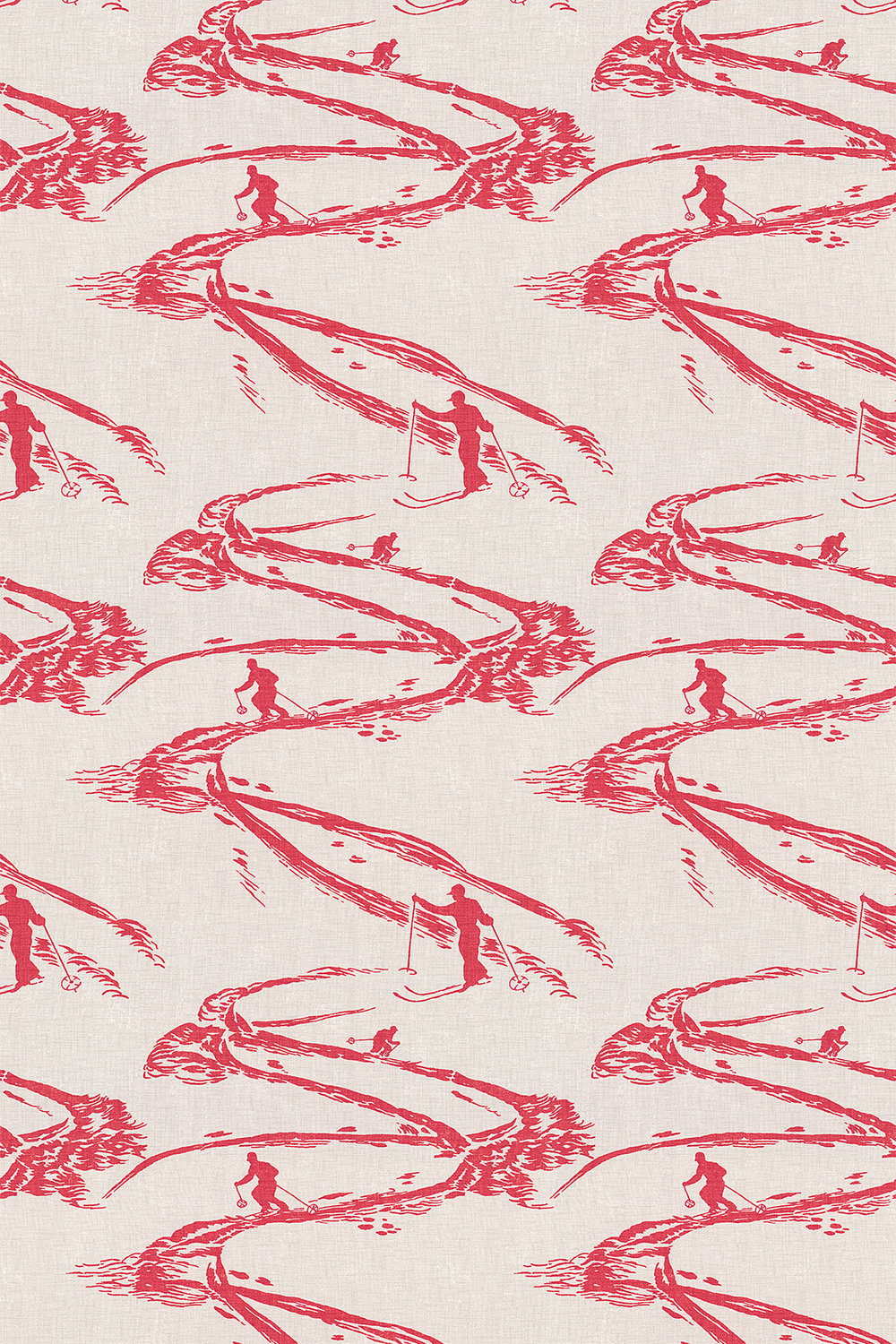 Aviemore Fabric - Red - by Brewers Home