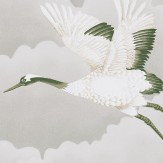 Papier peint Cranes In Flight - Platine - Harlequin. Cliquez pour en savoir plus et lire la description.