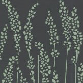 Feather Grass Wallpaper - Black - by Farrow & Ball. Click for more details and a description.